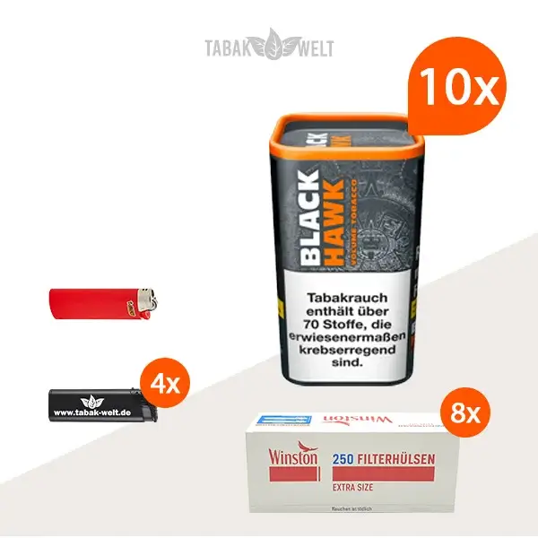 black-hawk-volumentabak-10x-dose-mit-2000-extra-size-huelsen-und-feuerzeugen black-hawk-volumentabak-10x-dose-mit-2000-extra-size-huelsen-und-feuerzeugen
