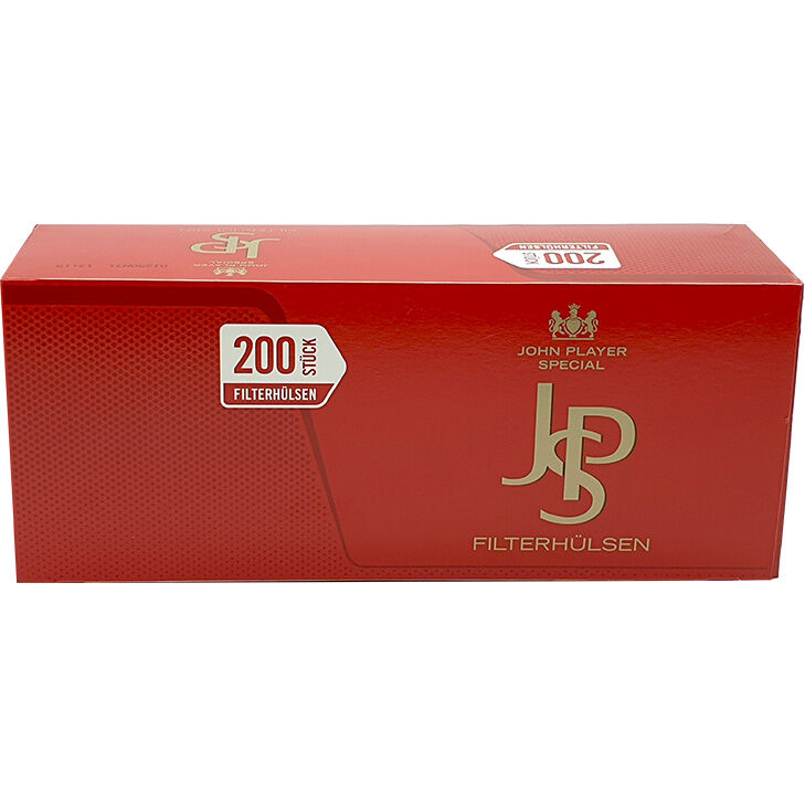 JPS John Player Mega Box 5 x 120g mit 2000 King Size Hülsen