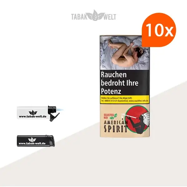american-spirit-selected-red-feinschnitt-tabak-10x-pouch-mit-feuerzeugen american-spirit-selected-red-feinschnitt-tabak-10x-pouch-mit-feuerzeugen