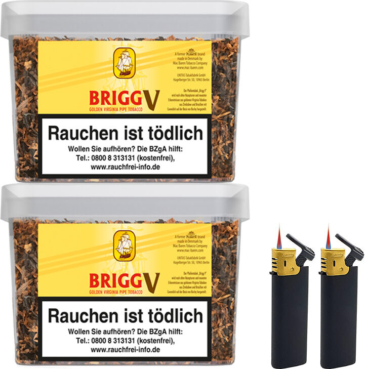 Brigg Regular 2 x 380g mit Sturmfeuerzeugen