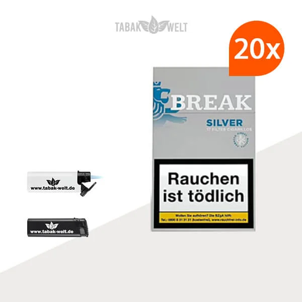 20x Break Silver Zigarillos mit Filter 20x Break Silver Zigarillos mit Filter