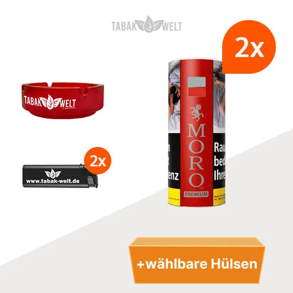 2x-moro-red-premium-Dose-waelbaren-huelsen-und-Aschenbecher