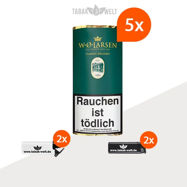 5x-w.-o.-larsen-classic-delight-50g-mit-feuerzeuge