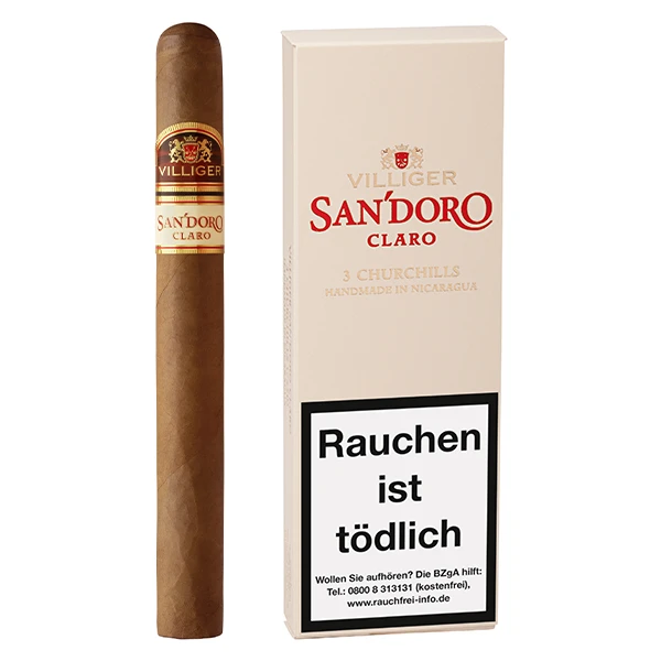 VILLIGER SANDORO CLARO Zigarren Churchill