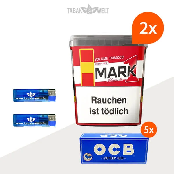 mark-1-red-volumentabak-xxl-2x-mit-1000-filter-huelsen-und-feuerzeugen