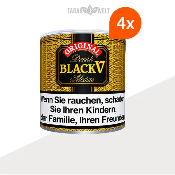 Danish Black V Pfeifentabak – 4 Dosen