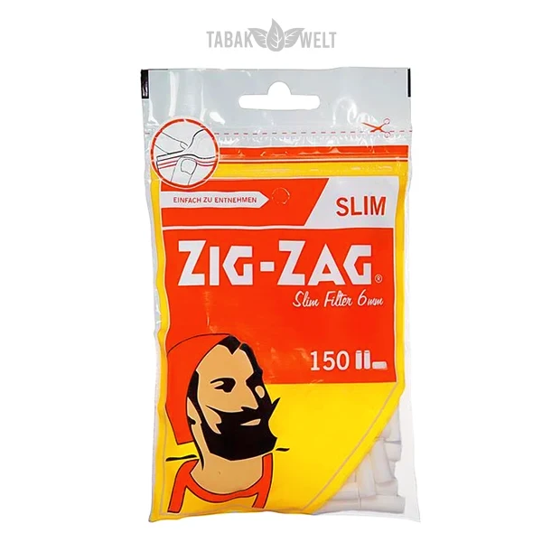 Zig Zag Spezial Slim Filter 150 x 6 mm Beutel