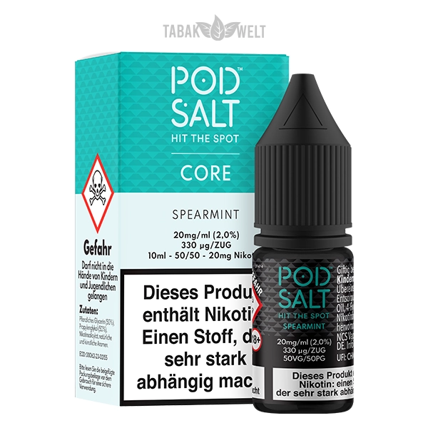 Pod Salt Core E-Liquid Spearmint 10 ml 20 mg/ml