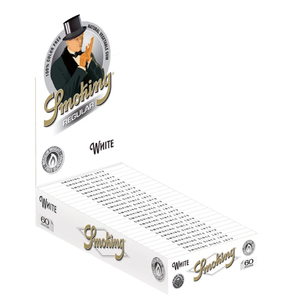 smoking white blättchen regular size 25 x 60 blatt box