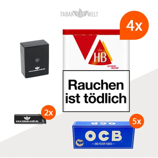 hb-feinschnitt-tabak-classic-blend-4x-dose-mit-1000-ocb-huelsen