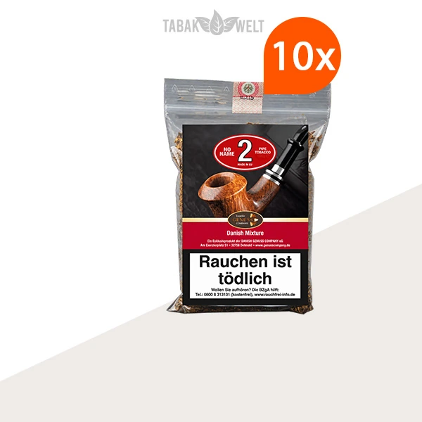 No Name No. 2 Danish Mixture Pfeifentabak – 10 Beutel