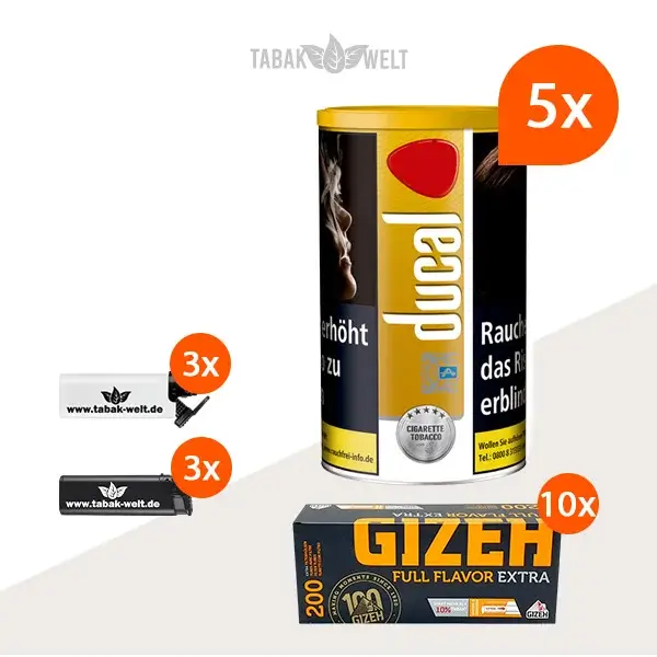 ducal-gold-feinschnitt-tabak-5x-dose-mit-2000-huelsen