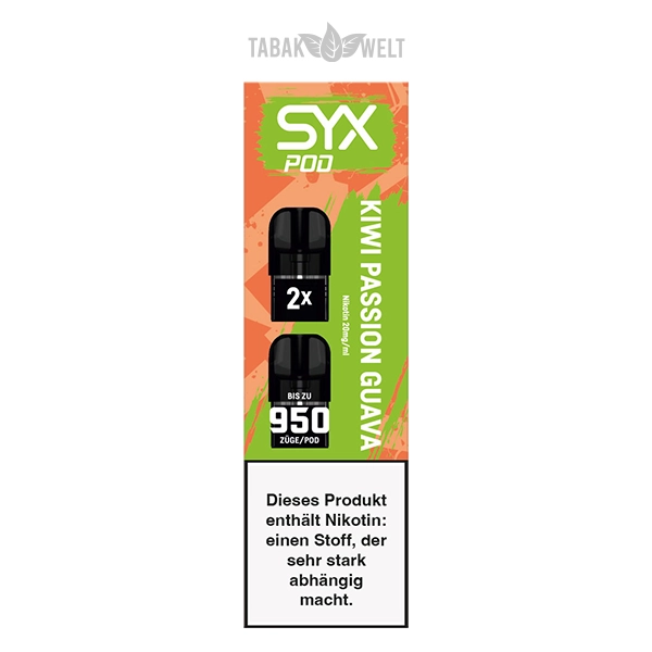 syx-pod-kiwi-passion-guava-20-mg-2er-pack-verpackt syx-pod-kiwi-passion-guava-20-mg-2er-pack-verpackt