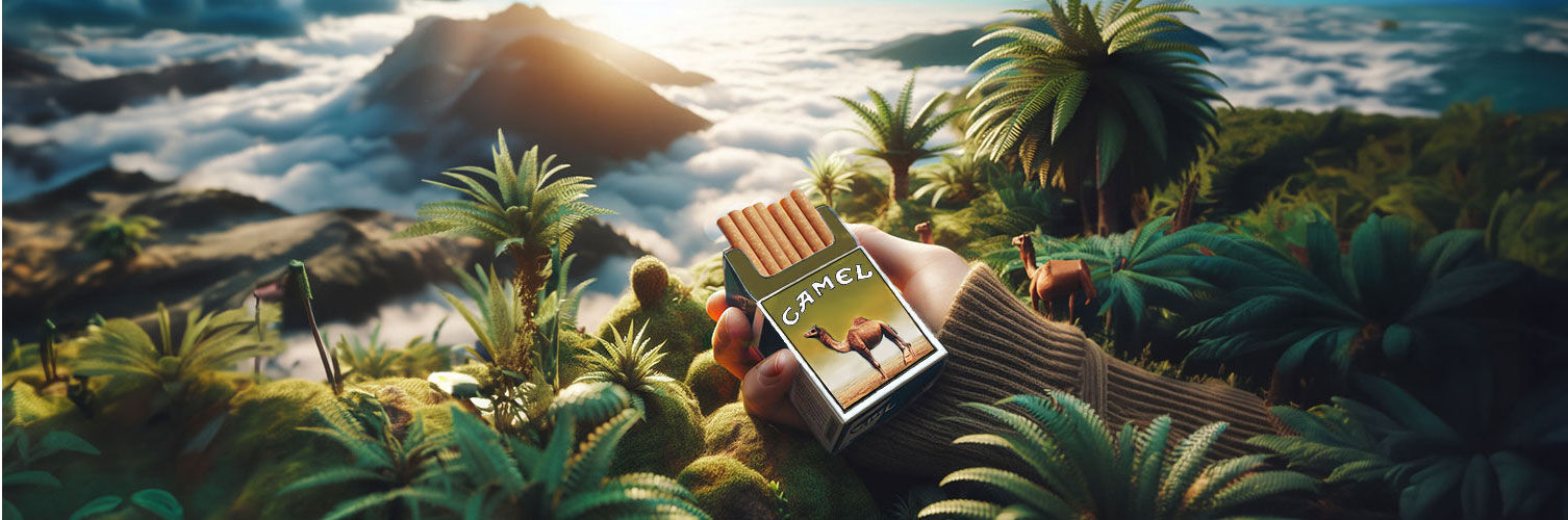 Camel Zigaretten in der Natur