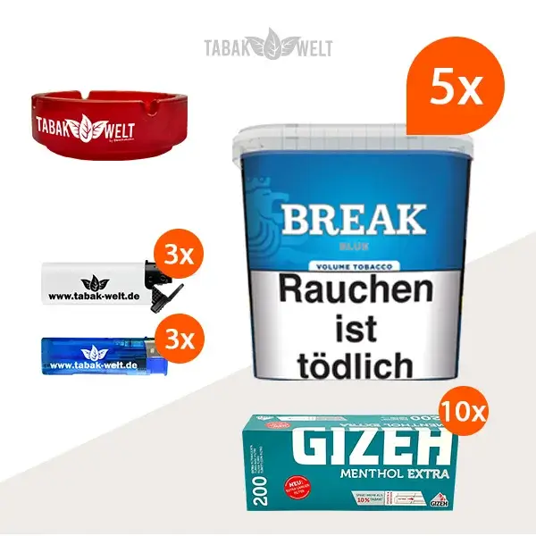 break-blue-volumentabak-5x-giga-box-mit-2000-menthol-extra-huelsen