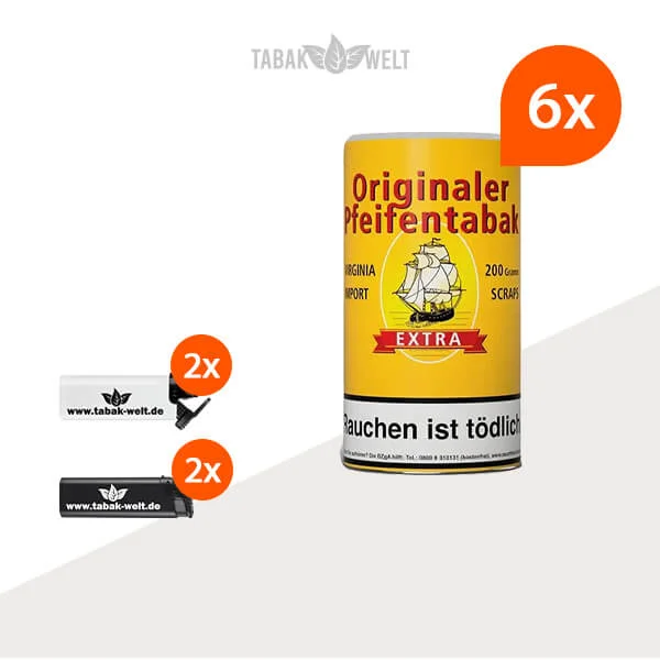 originaler-pfeifentabak-6x-dose-mit-feuerzeugen