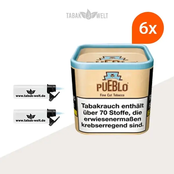 pueblo-classic-feinschnitttabak-6x-dose-mit-sturmfeuerzeug