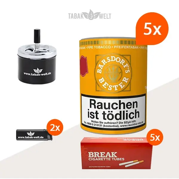 Barsdorf´s Bester Aromatic Mixture Pfeifentabak 5x Dose Break Hülsen Barsdorf´s Bester Aromatic Mixture Pfeifentabak 5x Dose Break Hülsen