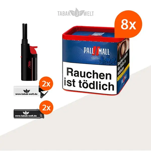 pall-mall-red-volumentabak-8x-dose-mit-feuerzeugen
