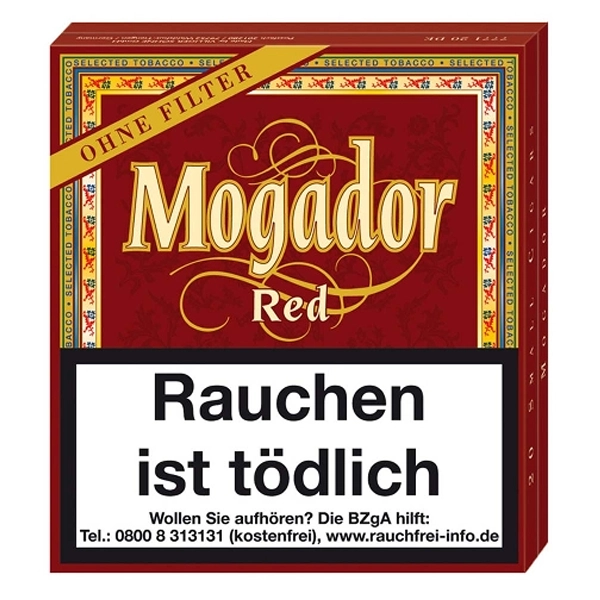 Mogador Red Zigarillos ohne Filter