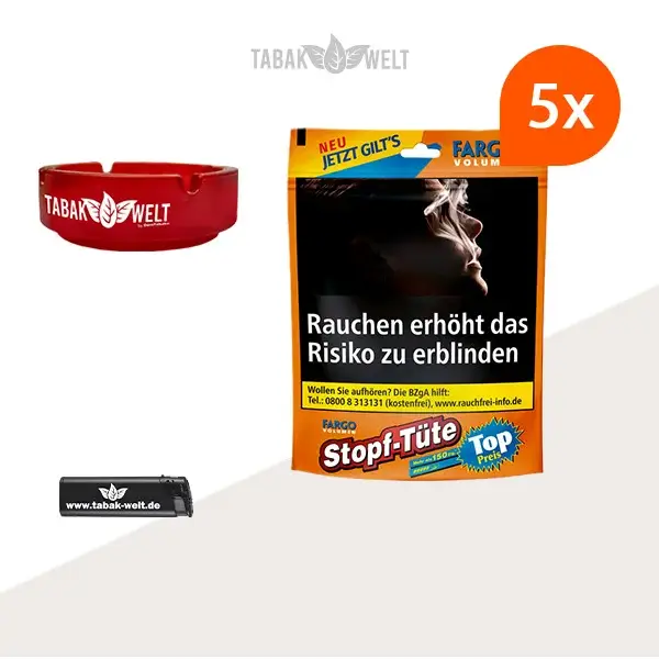 fargo-volumentabak-5x-stopf-tuete-mit-aschenbecher