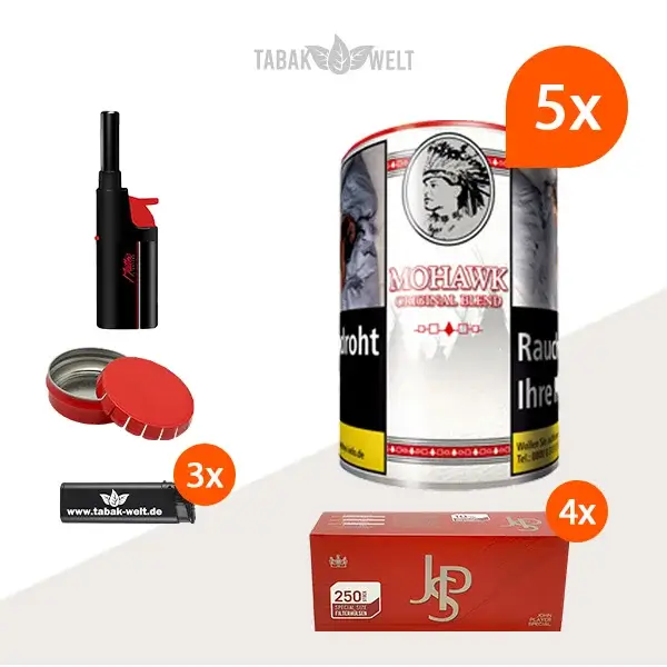 mohawk-original-blend-feinschnitt-tabak-5x-dose-mit-1000-special-size-huelsen-und-feuerzeugen