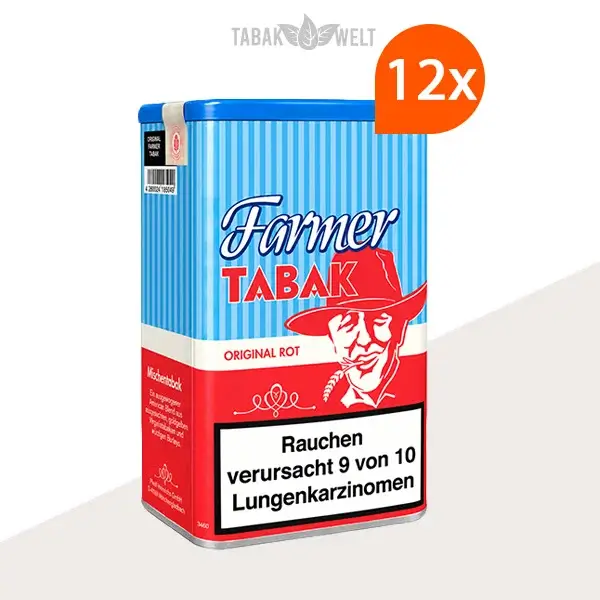 Farmer Rot Pfeifentabak 12x Dose