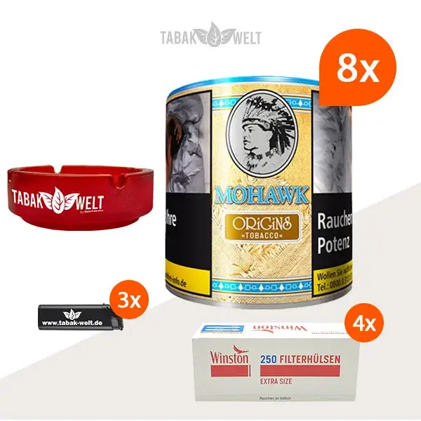 mohawk-origins-feinschnitt-tabak-5x-dose-mit-1000-extra-size-huelsen