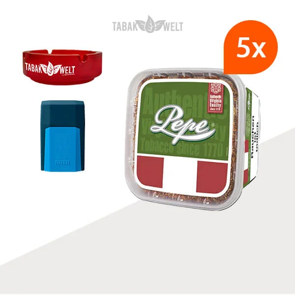 pepe-rich-green-volumentabak-5-Eimer-mit-gizeh-etui-TW13791.6 pepe-rich-green-volumentabak-5-Eimer-mit-gizeh-etui-TW13791.6