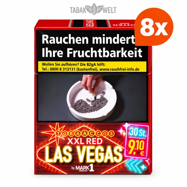 Stange Las Vegas Red Zigaretten in der Maxi Box