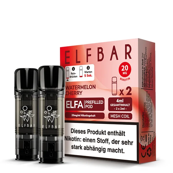 Elfbar Elfa 20mg Watermelon Cherry Pod für E-Zigarette