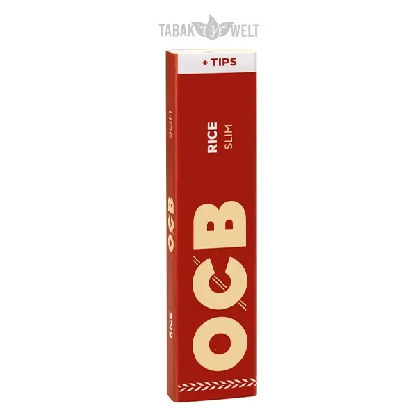 OCB Blättchen Rice Slim Tips 32 Blatt