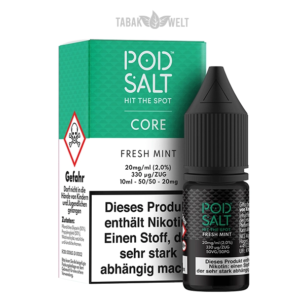 Pod Salt Core E-Liquid Fresh Mint 10 ml 20 mg/ml