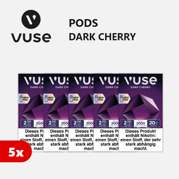 5x VUSE Pods Dark Cherry