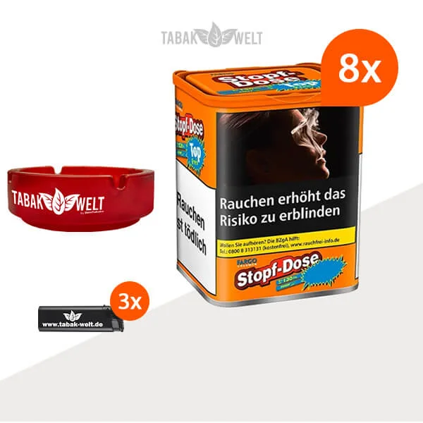 fargo-volumentabak-8x-stopf-dose-klein-mit-aschenbecher