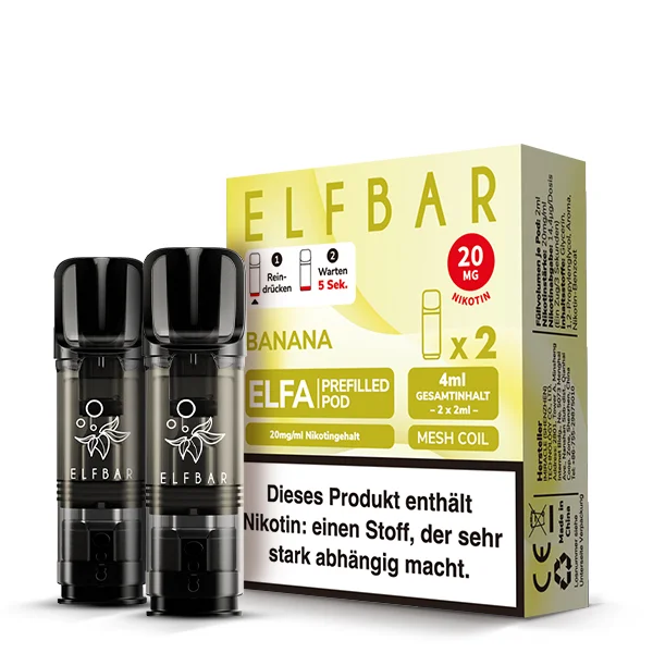 Elfbar Elfa 20mg Banana Pod für E-Zigarette