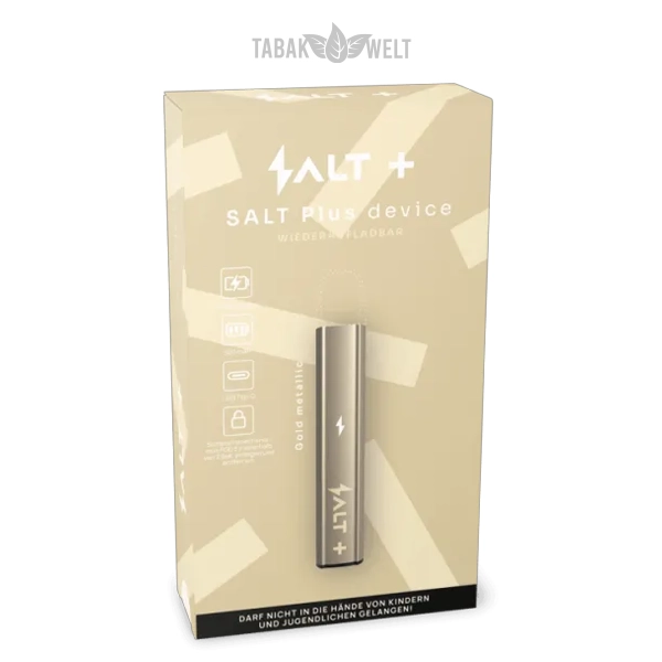 salt-plus-e-zigarette-goldmetallic-akkutraeger