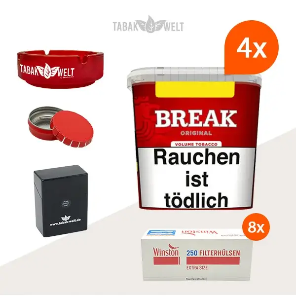 break-original-volumentabak-4x-giga-box-mit-2000-special-size-huelsen-und-mini-aschenbecher