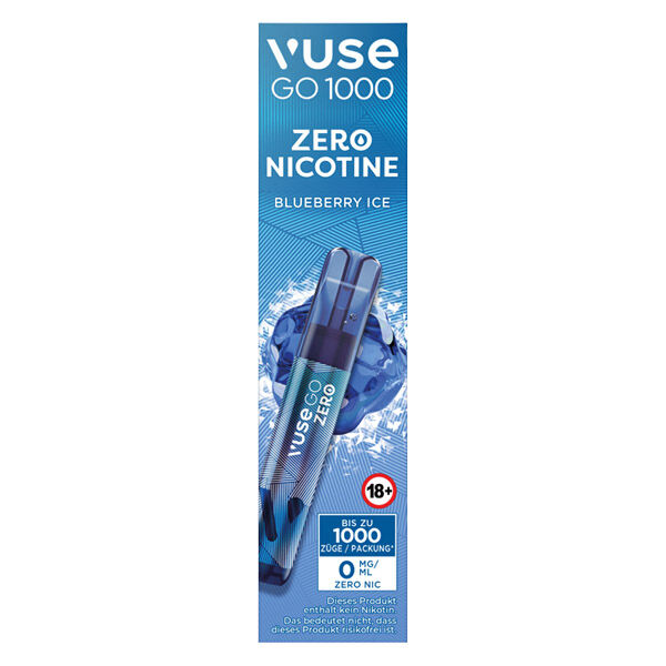 Vuse GO 1000 Blueberry Ice 0mg Einweg E-Zigarette