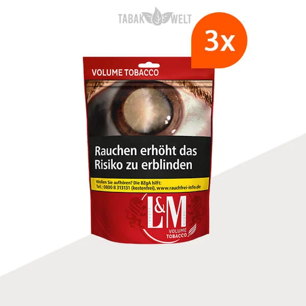 L&M Red Volumentabak 3x Beutel
