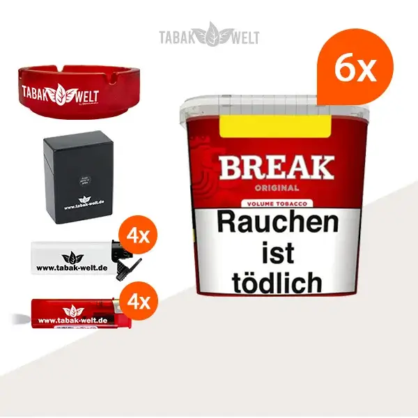 break-original-volumentabak-6x-giga-box-mit-glasaschenbecher