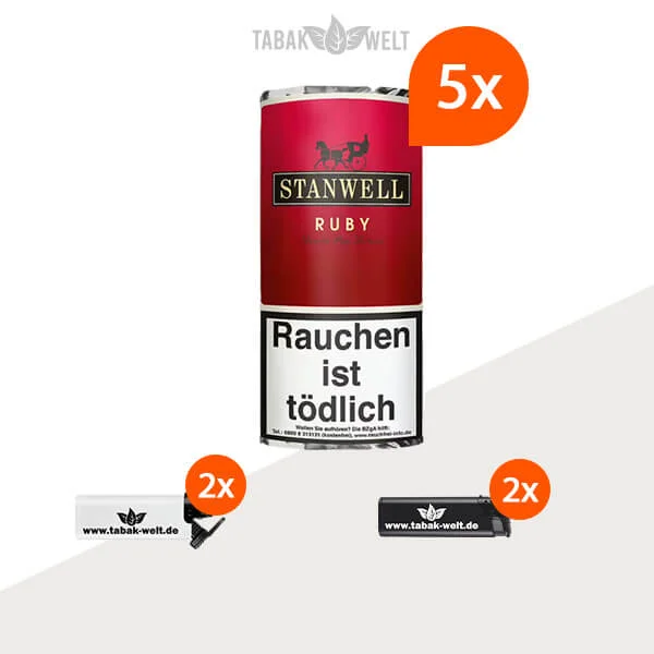 5x-stanwell-ruby-pouch-mit-feuerzeugen
