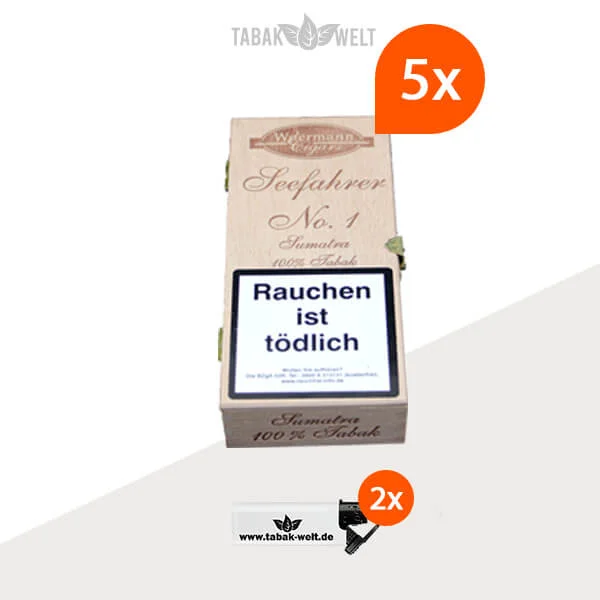 5x-woermann-cigars-seefahrer-zigarren-nO.1-SUMATRA 5x-woermann-cigars-seefahrer-zigarren-nO.1-SUMATRA