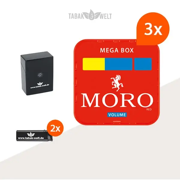 Moro Volumentabak 3 x Mega Box mit Etui Moro Volumentabak 3 x Mega Box mit Etui