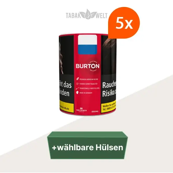 burton-original-feinschnitt-tabak-5x-dose-mit-waehlbaren-huelsen burton-original-feinschnitt-tabak-5x-dose-mit-waehlbaren-huelsen