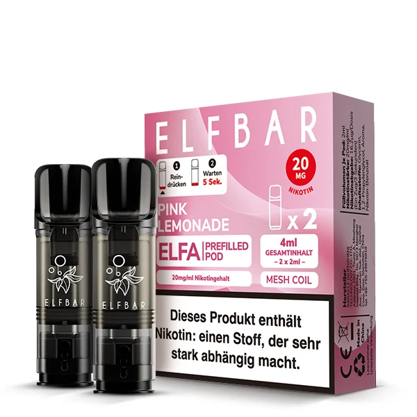 Elfbar Elfa 20mg Pink Lemonade Pod für E-Zigarette