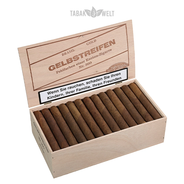 Woermann Cigars Spezialitäten Zigarren Gelbstreifen Nr 300 Offen