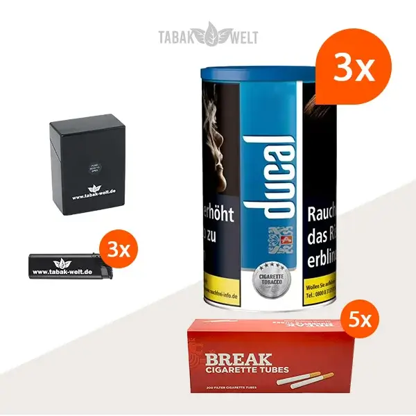 ducal-blau-feinschnitt-tabak-3x-dose-mit-king-size-huelsen