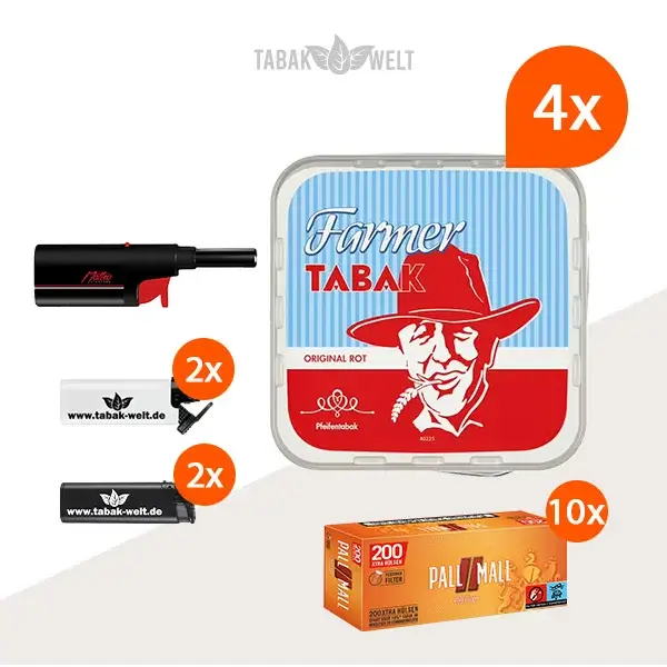 farmer-original-rot-pfeifentabak-4x-eimer-mit-2000-pall-mall-huelsen