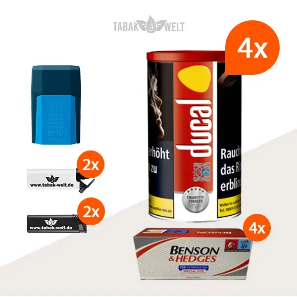 ducal-red-feinschnitt-tabak-4x-dose-mit-1000-huelsen-und-etui